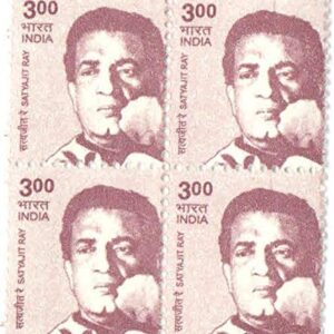 India 2009 Satyajit Ray (10th Definitive Series - Builders of Modern India) Block of 4 Postage Stamps - Mint Unhinged Multicolor