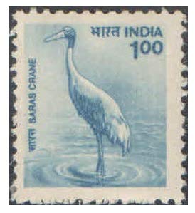 India 2000 9th Definitive Series - Saras Crane Postage Stamp Mint Unhinged