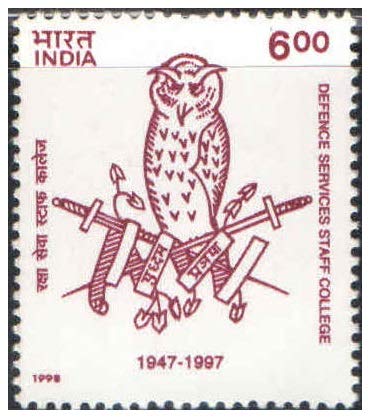 India 1998 Defence Services Staff College Postage Stamp Mint Unhinged
