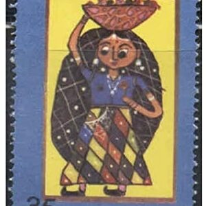India 1981 Children's Day - Toy Seller Postage Stamp Mint Unhinged
