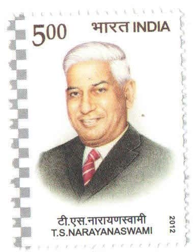 India 2012 T.S. NARAYANASWAMI Postage Stamp Mint Unhinged