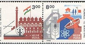 India 1998 Homage to Martyrs (Se-Tenant Pair of Stamps) Mint Unhinged