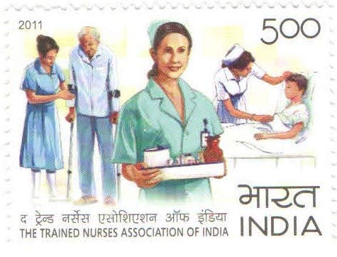 India 2011 The Trained Nurses Association of India Stamp Mint Unhinged