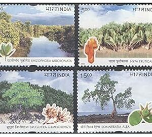 India 2002 Mangroves - United Nations Framework Convention on Climate Change - Set of 4 Postage Stamp Mint Unhinged