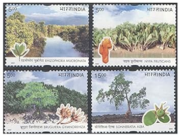 India 2002 Mangroves - United Nations Framework Convention on Climate Change - Set of 4 Postage Stamp Mint Unhinged