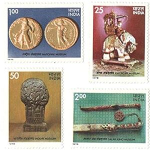 India 1978 Indian Museums Set of 4 Stamps Mint Unhinged