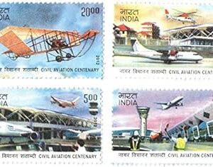 India 2012 Civil Aviation Centenary Set of 4 Stamps MNH