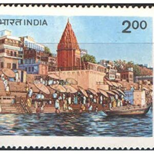 India 1983 Ghats of Varanasi - General Assembly of World Tourism Organisation Postage Stamp Mint Unhinged