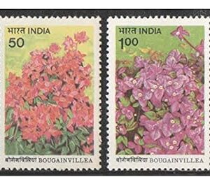 India 1985 Bougainvillea Set of 2 Stamps Mint Unhinged