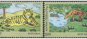 India Postage 2009 - Children's Day - Set of 2 Postage Stamps Mint Never Hinged