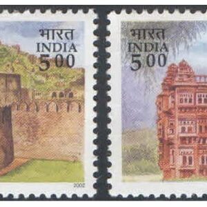 India 2002 Forts of Andhra Pradesh (Golconda Fort & Chandragiri Fort) - Set of 2 Postage Stamps Mint Unhinged