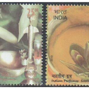 India 2019 Indian Perfumes - Jasmine & Sandalwood - Set of 4 Postage Stamps - Mint Unhinged Multicolor