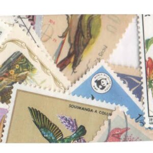 Birds - 50 Different Assorted CTO & Used Postage Stamps for Collection