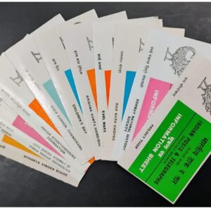 India 1984 Set of 10 Postal Brochures (Information Sheets) UNSTAMPED - Multicolor (Set- A)