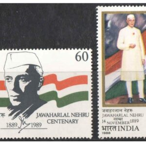 India 1988 Jawaharlal Nehru Centenary ( Set of 2 Stamps ) Mint Unhinged