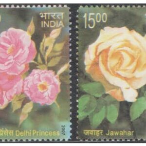 India Postage 2007 - Fragrance of Roses - Set of 4 Scented Postage Stamps Mint Never Hinged