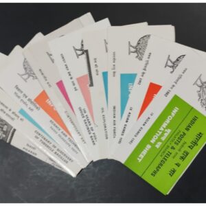 India 1982 Set of 10 Postal Brochures (Information Sheets) UNSTAMPED - Multicolor (Set- B)