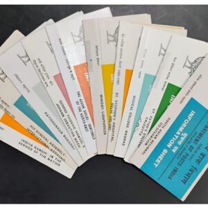 India 1985 Set of 10 Postal Brochures (Information Sheets) UNSTAMPED - Multicolor (Set- F)