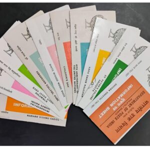 India 1985 Set of 10 Postal Brochures (Information Sheets) UNSTAMPED - Multicolor (Set- A)