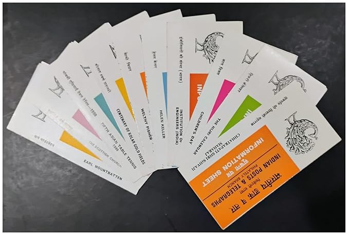 India 1981 Set of 10 Postal Brochures (Information Sheets) UNSTAMPED - Multicolor (Set- B) – image 2