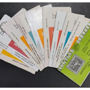 India 1985 Set of 10 Postal Brochures (Information Sheets) UNSTAMPED - Multicolor (Set- B)