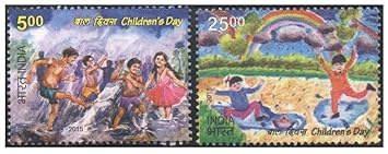 India Postage 2015 - Children's Day - Set of 2 Postage Stamps Mint Never Hinged