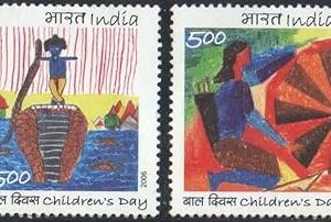 India 2006 Children's Day - Set of 2 Postage Stamps - Mint Unhinged