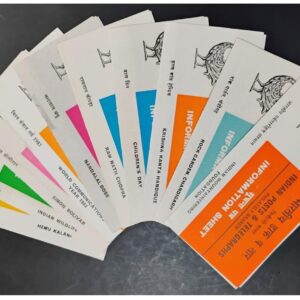 India 1983 Set of 10 Postal Brochures (Information Sheets) UNSTAMPED - Multicolor (Set- D)
