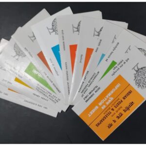 India 1981 Set of 10 Postal Brochures (Information Sheets) UNSTAMPED - Multicolor (Set- C)
