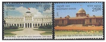 India Postage 2015 - India Singapore Joint Issue - Set of 2 Postage Stamps Mint Never Hinged