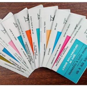 India 1982 & 1983 - Set of 11 Postal Brochures (Folders - Information Sheets) - UNSTAMPED - Multicolor