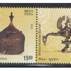 India 2016 Indian Metal Crafts - Se-tenant Strip of 6 Postage Stamps Mint Never Hinged