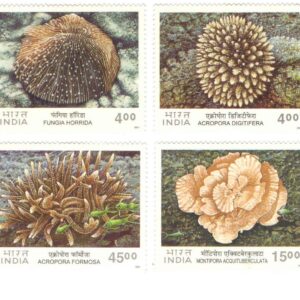 India 2001 Corals of India - Set of 4 Postage Stamps Mint Unhinged
