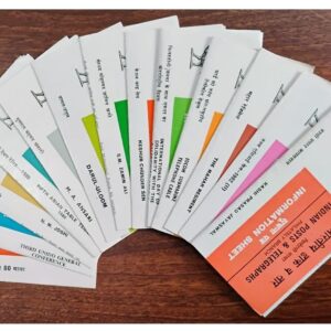 India 1980 & 1981 - Set of 13 Postal Brochures (Folders - Information Sheets) - UNSTAMPED - Multicolor