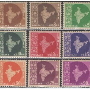 Generic - India 1957-3rd Definitive Series - (Star Watermark) - Complete Set of 14 Mint Never Hinged Postage Stamps