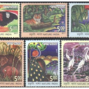 India 2017 Nature India - Set of 6 Postage Stamps - Mint Unhinged Multicolor