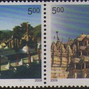 India 2009 DILWARA Temple and RANAKPUR Temple SE-Tenant Mint UNHINGED