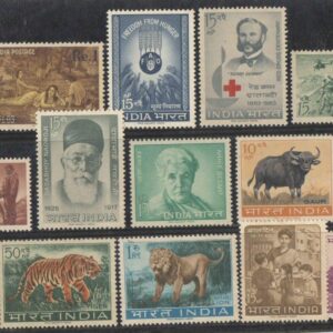 India 1963 Year Pack ( Full Complete Year Pack - Year Set ) of 15 Postage Stamps Mint Unhinged