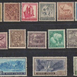 India 1965 to 1975 - 4th Definitive Series ( Full Complete Pack - Set ) - Set of 18 Postage Stamps Mint Unhinged