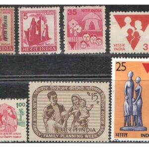 India 1967-1999 Family Planning - Set of 11 Postage Stamps MNH