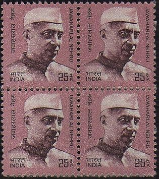 India Builders of Modern India Jawaharlal Nehru Definitive Stamp 10TH Series Block of 4 Stamps Mint Non HINGED – image 2