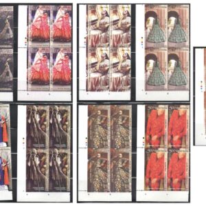India 2020 Designers' Creation Indian Fashion Series Set of 9 TL (Traffic Lights ) Blocks of 4 Stamps Each ( Total 36 Stamps ) Mint Unhinged