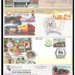 ODISHA - Set of 8 Postal FDC & Special Covers - Multicolor, for Collection