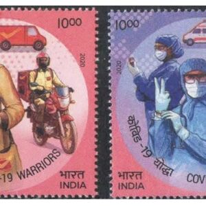 India 2020 Salute to COVID -19 ( Covid 19 ) Warriors Set of 4 Stamps Mint Unhinged