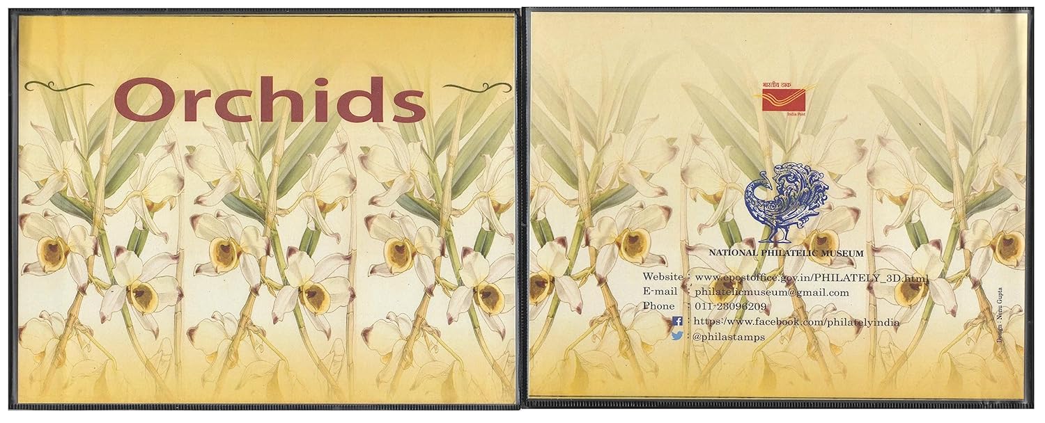 India 2016 Orchids - Collectors Pack - Album (Containing 6 Sheetlets - 1 MS - 1 FDC & 1 Brochure)