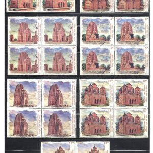 India 2020 Terracotta Temples Set of 7 Blocks of Four Stamps Each ( Total 28 Stamps ) Mint Unhinged