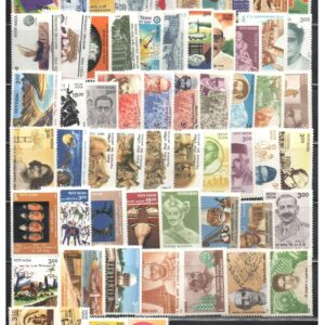 India 1999 Year Pack (Full Complete Year Pack - Year Set) of 62 Postage Stamps (Including Tabo Monastery Se-Tenant) Mint Unhinged