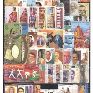 India 2010 Year Pack (Full Complete Year Pack - Year Set) of 91 Postage Stamps Mint Unhinged