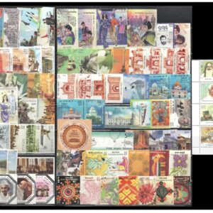 Generic India 2019 Year Pack of 108 Mint Never Hinged Multicolor Postage Stamps - Postal Item