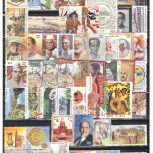 Generic India 2002 Year Pack (Full Complete Year Pack) of 54 Postage Stamps Mint Unhinged